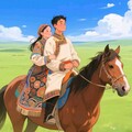 西域草原风 ：图景如画醉心魂 草青马壮尽欢腾