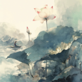 禅意茶音：空灵古琴随风起，茶香袅袅治愈日常