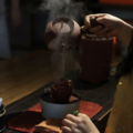 茶楼静谧背景：柔曲不扰闲谈，空间清雅淡然