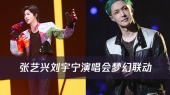 张艺兴刘宇宁演唱会梦幻联动!见过直播连麦的,演唱会隔空对唱的还是第一次见!!